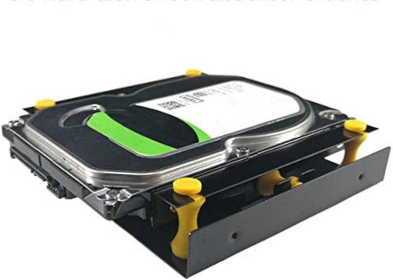 MEETOOT 3.5 inch Hard Disk Shock Absorber Bracket with Mounting Screws for PC Case 3.5 HDD to 5.25 DVD ROM Bay Mounting Adapter - Image 1